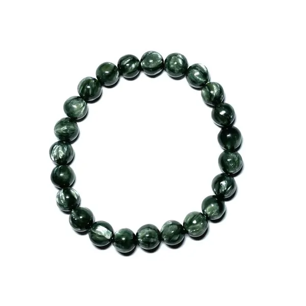 Bracelet en Séraphinite 8mm | Dans les Yeux de Gaïa