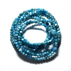 Bracelet en Apatite bleue 4mm