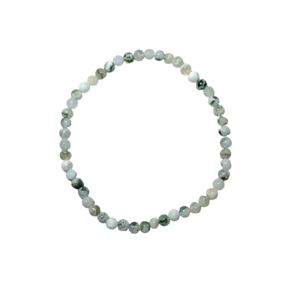 Agate Arbre 4mm bracelet | Dans les Yeux de Gaïa