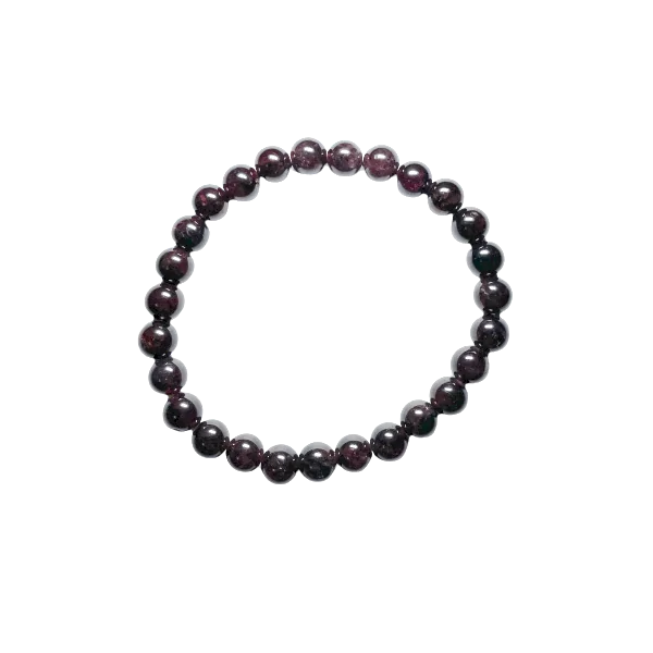 Bracelet Grenat 6mm | Dans les Yeux de Gaïa