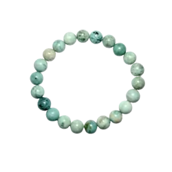 Bracelet en Turquoise du Pérou - 8mm | Dans les Yeux de Gaïa