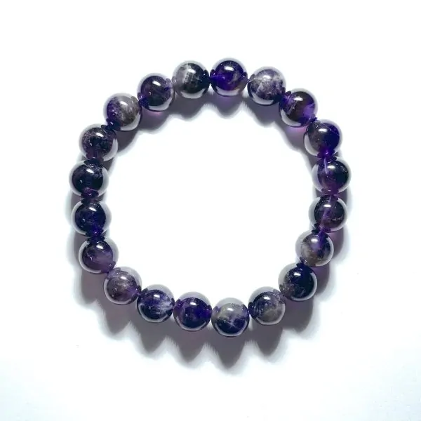 Bracelet en Améthyste 10mm | Dans les Yeux de Gaïa