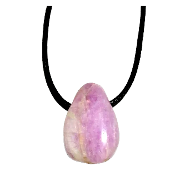 1 | Pendentif Cabochon Kunzite | Dans les Yeux de Gaïa