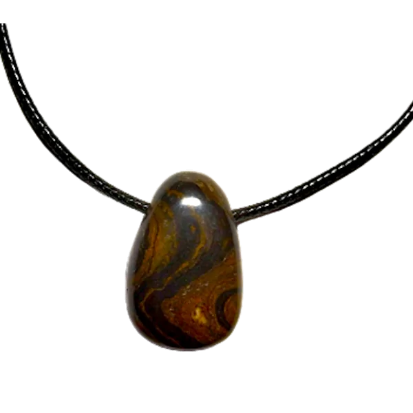 1 | Pendentif Cabochon en Stromatolite | Dans les Yeux de Gaïa