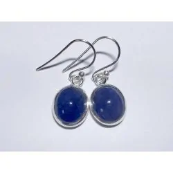 1 | Boucles d'Oreilles Argent et Tanzanite | Dans les Yeux de Gaïa