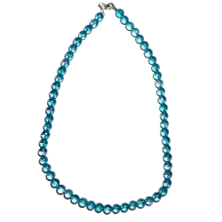 Collier Aqua Aura facetté 8mm | Dans les Yeux de Gaïa