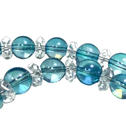 Collier en Aqua Aura et...