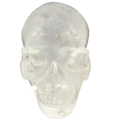 Crâne en Cristal de Roche 1 - Lithothérapie - Sculpture de collection |Dans les Yeux de Gaïa