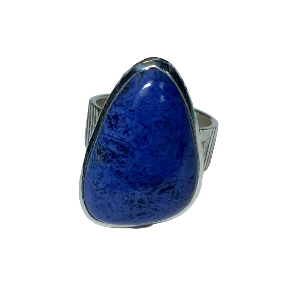 Bague en Dumortiérite - de face  | Dans les Yeux de Gaïa