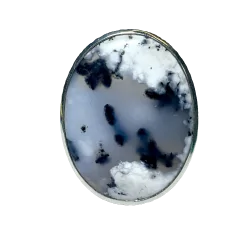 Bague en Agate Dendritique - de face | Dans les Yeux de Gaïa