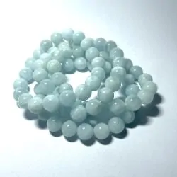 Bracelet Aigue Marine 10mm
