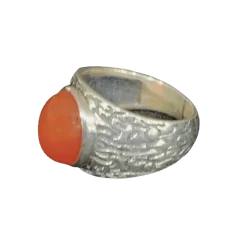 Bague en Cornaline serti...