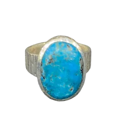 Bague en Apatite serti sur Argent 925 1 - Bague créateur |Dans les Yeux de Gaïa