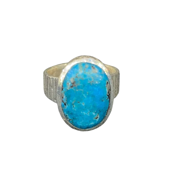 Bague en Apatite serti sur Argent 925 1 - Bague créateur |Dans les Yeux de Gaïa