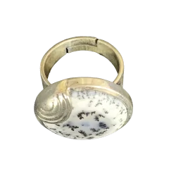 Bague en Agate Dendrite...