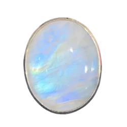 Bague en Pierre de Lune serti sur Argent 925 1 - Lithothérapie & Cristaux |Dans les Yeux de Gaïa