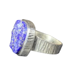 Bague en Lapis-Lazuli serti...