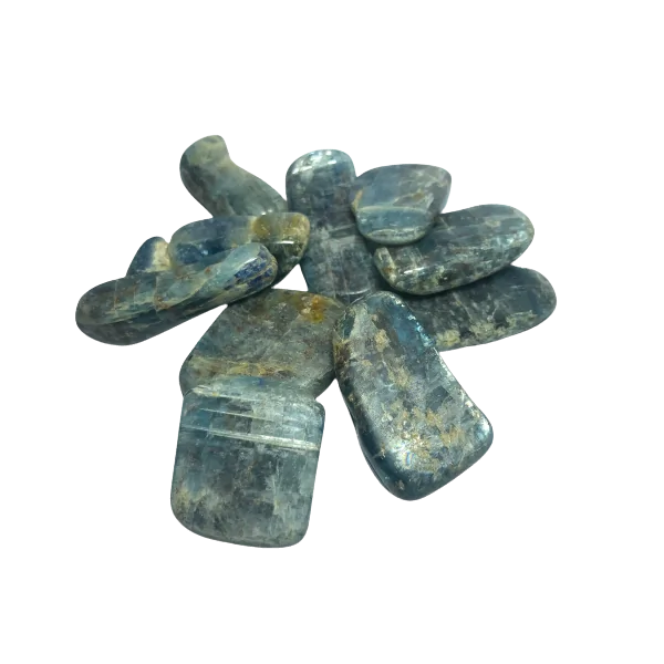 Pierre Roulée Cyanite 1 - Lithothérapie |Dans les Yeux de Gaïa