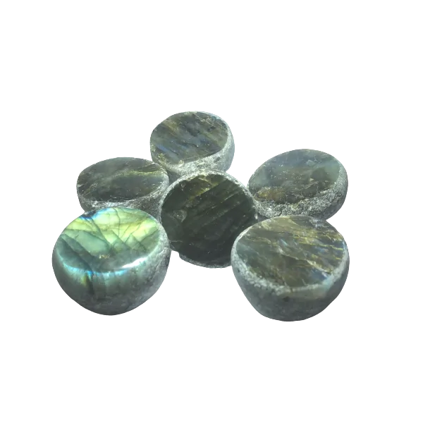 Pierres Roulée Labradorite brute 1 face polie - Dans les yeux de gaia