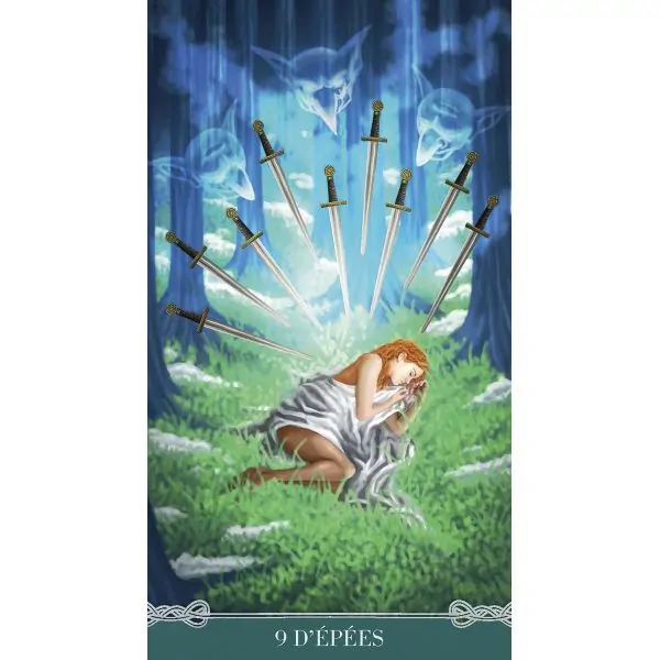 Carte "D'épées" du Tarot Celtique Universel | Dans les Yeux de Gaia