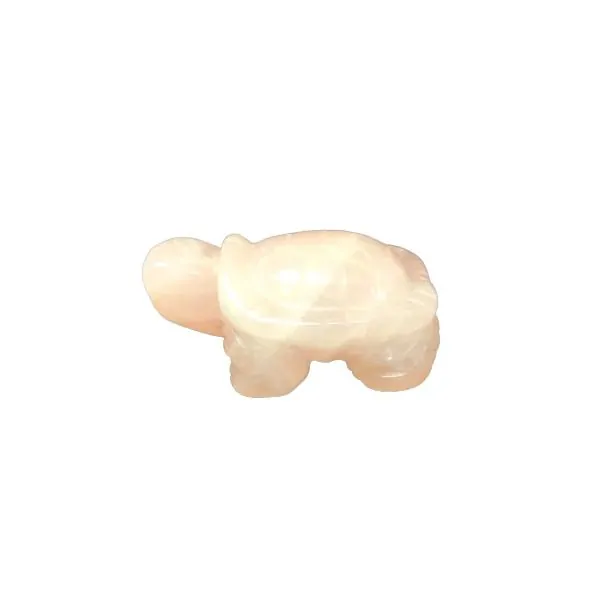 Tortue en quartz rose - Dans les Yeux de Gaïa