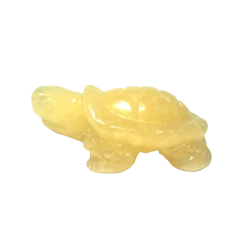 Tortue en Calcite Orange - Dans les Yeux de Gaïa