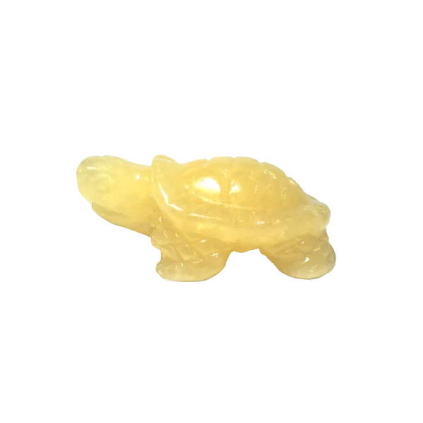 Tortue en Calcite Orange - Dans les Yeux de Gaïa
