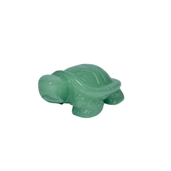 Tortue en Aventurine Verte 4 | Dans Les Yeux De Gaia|