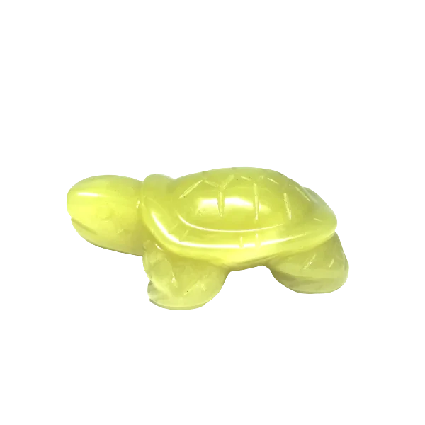 Tortue en Calcite Jaune - Dans les Yeux de Gaïa