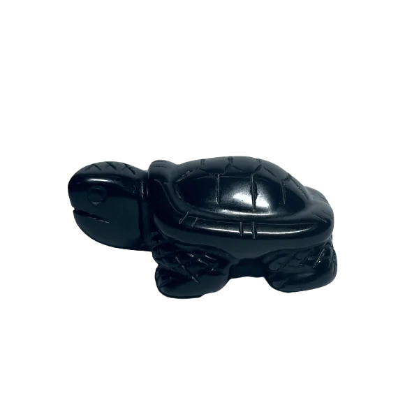 Tortue en Obsidienne Noire 1| Dans Les Yeux De Gaia |