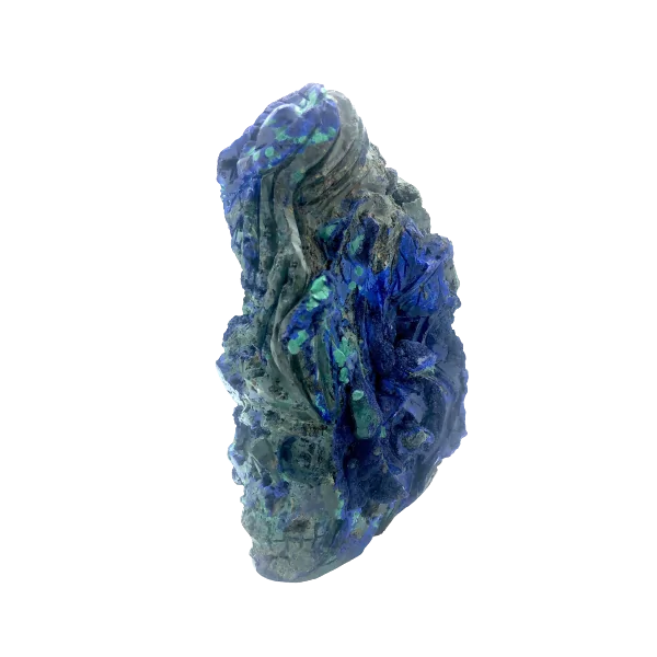 Crane en Azurite-Malachite brute - Dans les Yeux de Gaïa profil 1