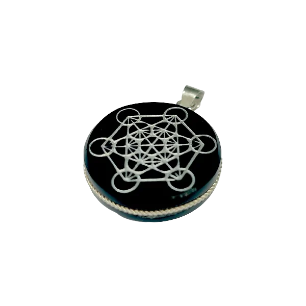 Pendentif Métatron - vue de trois quarts | Dans les Yeux de Gaïa