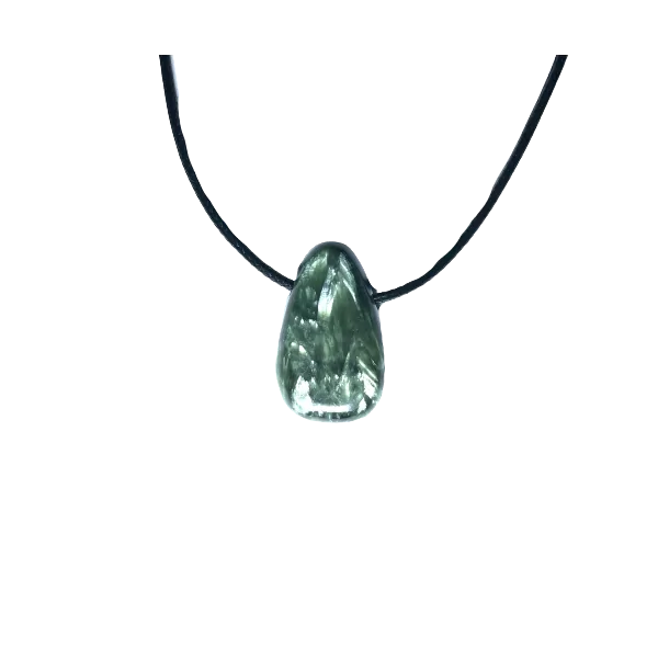 Cabochon en Séraphinite | Dans les Yeux de Gaïa