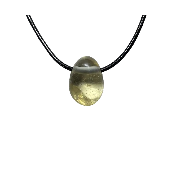 Pendentif cabochon en Citrine véritable - Cabochon | Dans les Yeux de Gaïa
