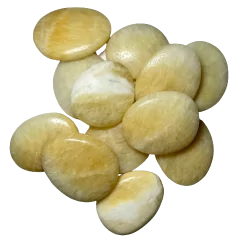 Galets de Calcite jaune | Dans les Yeux de Gaïa