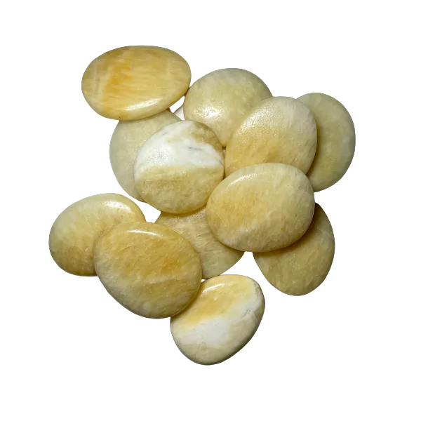 Galets de Calcite jaune | Dans les Yeux de Gaïa