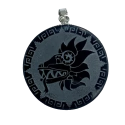 Pendentif Dragon en Obsidienne | Dans Les Yeux  De Gaia