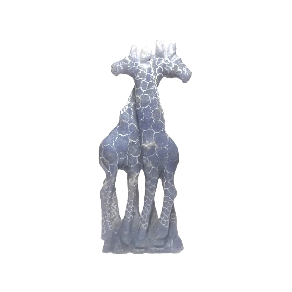 Couple de Girafes en Lépidolite - Figurine | Dans les yeux de Gaïa