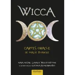 Wicca - Cartes oracle de magie blanche - Coffret de face | Dans les Yeux de Gaïa