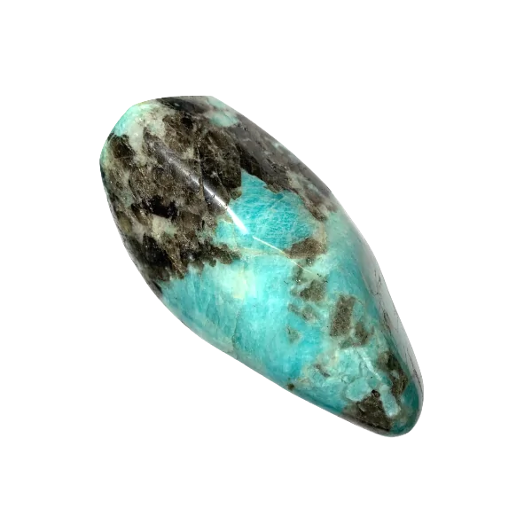 Forme libre en amazonite 1 | Dans les yeux de Gaïa