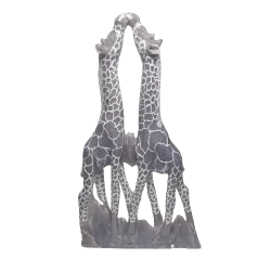 Sculpture de Girafe en Lépidolite 1 | Dans les yeux de Gaïa