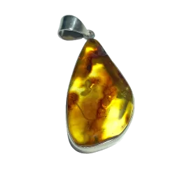 Pendentif en Ambre 1 | Dans les yeux de Gaïa