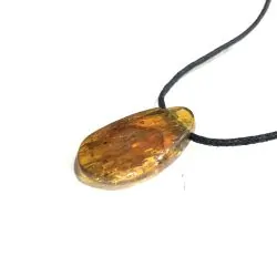 Pendentif cabochon en Ambre