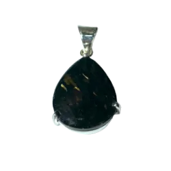 Pendentif en Astrophyllite serti sur Argent 925 | Dans les Yeux de Gaïa