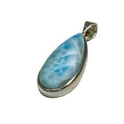 Pendentif en Larimar serti...