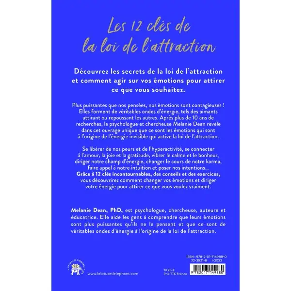 Les 12 clés de la loi de l'attraction - Dos | Dans les yeux de Gaïa