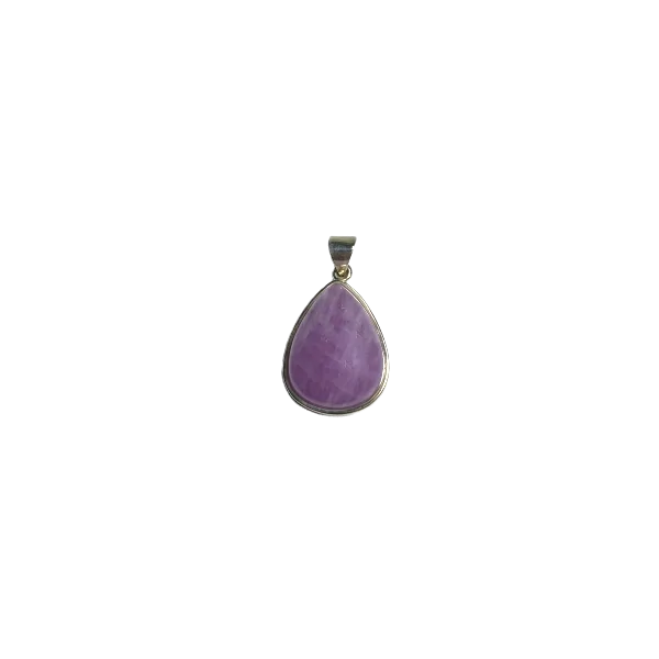 Pendentif en Kunzite serti en Argent 925 | Dans les Yeux de Gaïa
