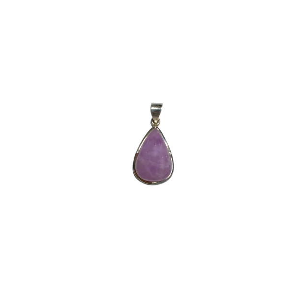 Pendentif en Kunzite sertie en Argent 925 | Dans les Yeux de Gaïa