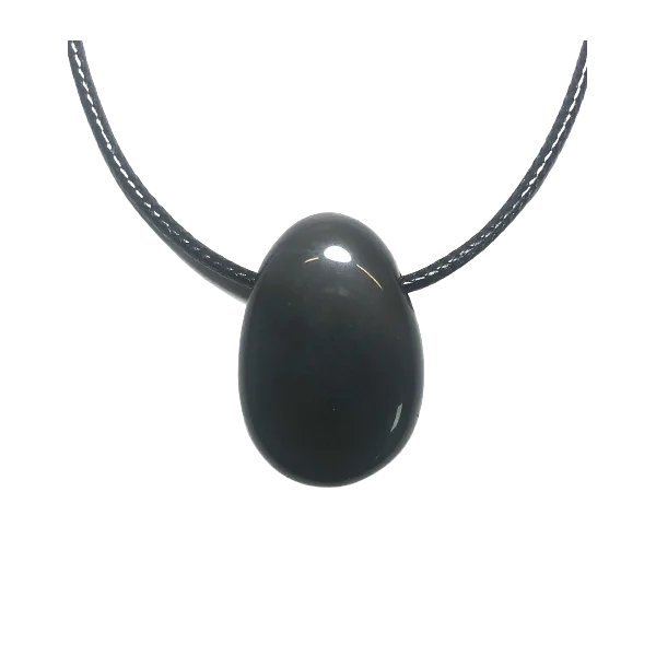 Pendentif Cabochon en Obsidienne Oeil Céleste | Dans les yeux de Gaïa