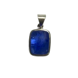 Pendentif en Tanzanite sertie en Argent 925 | Dans les Yeux de Gaïa